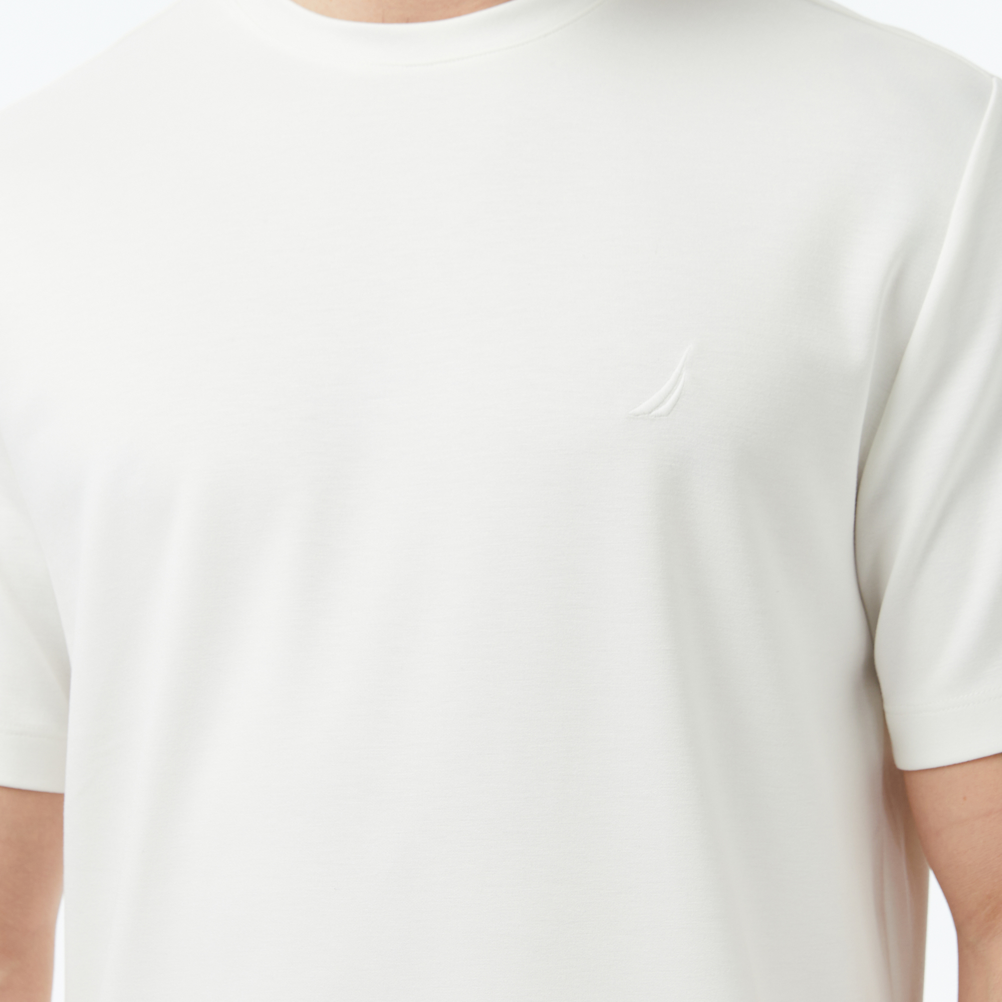 Nautica Erkek Beyaz Regular Fit T-Shirt