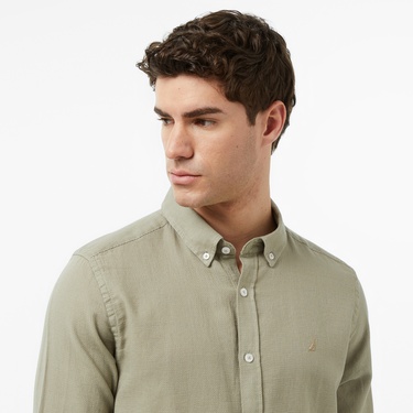  Nautica Erkek Yeşil Regular Fit Gömlek
