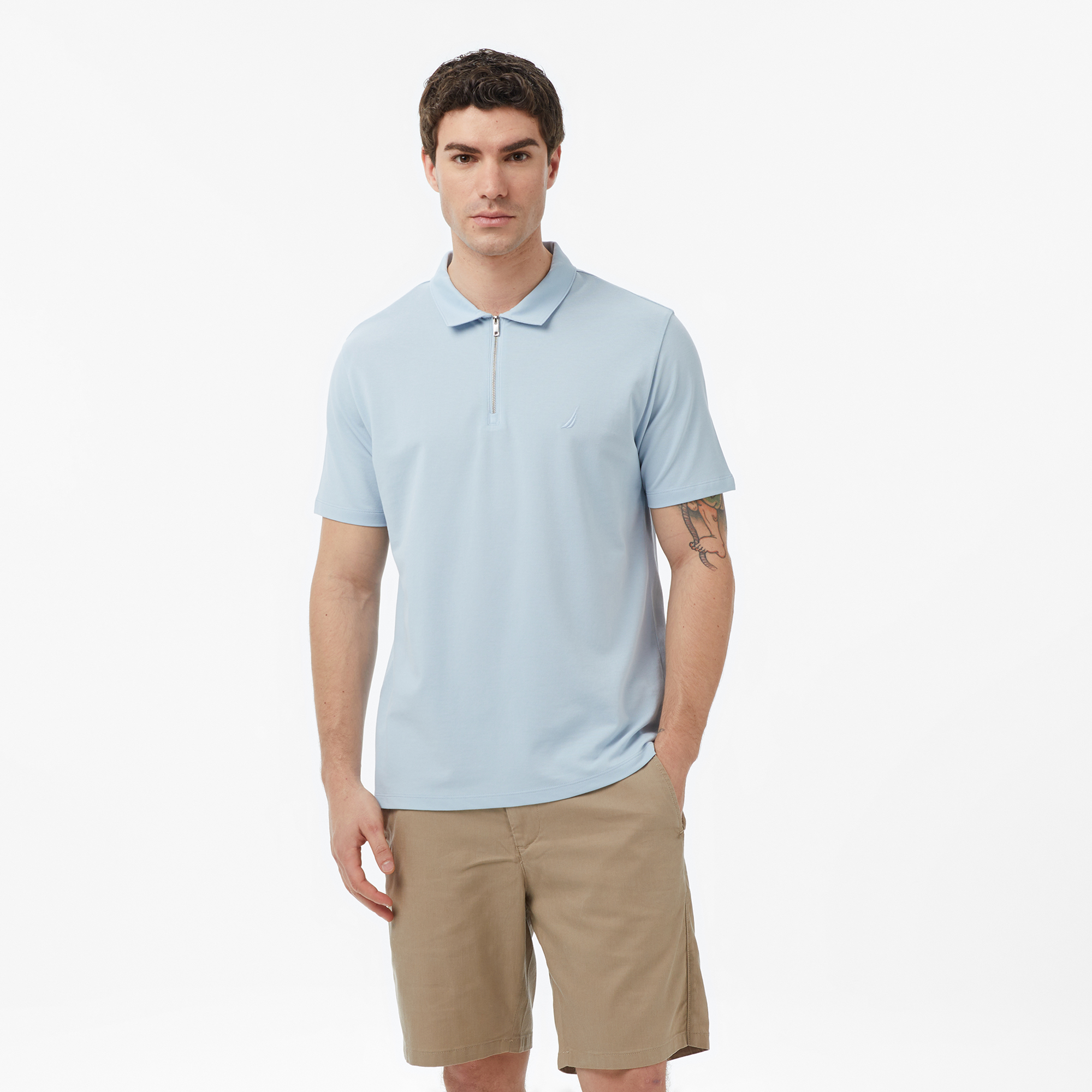  Nautica Erkek Mavi Regular Fit Polo Yaka T-Shirt