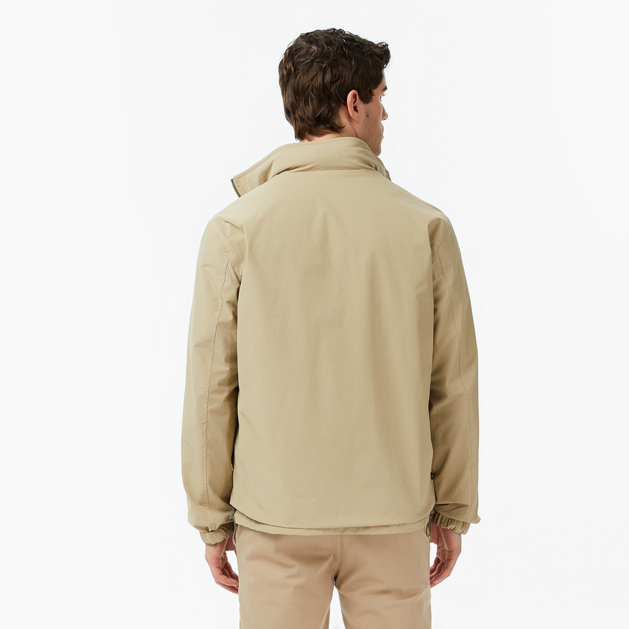 Nautica Erkek Yeşil Regular Fit Dik Yaka Çift Taraflı Su İtici Mont