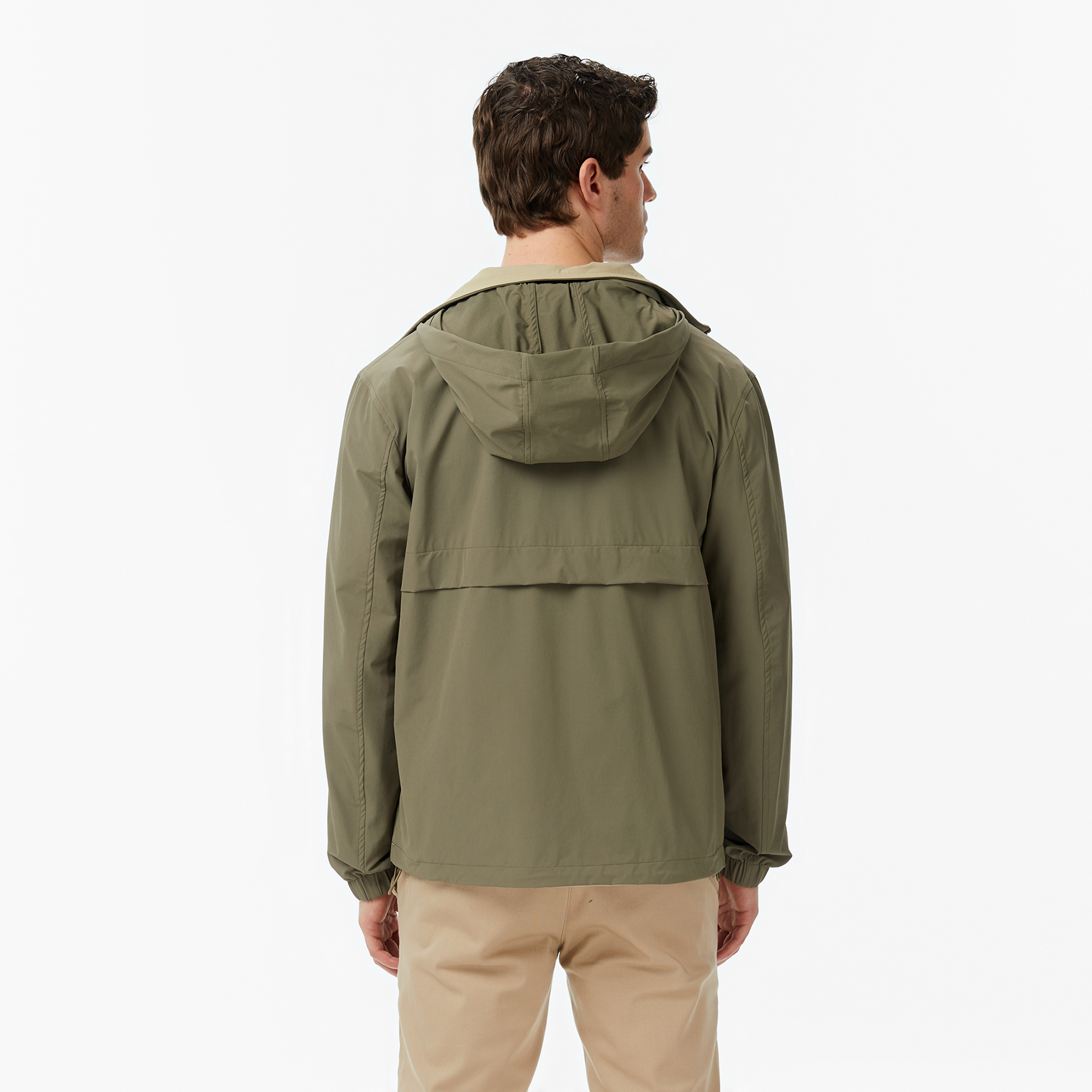 Nautica Erkek Yeşil Regular Fit Dik Yaka Çift Taraflı Su İtici Mont