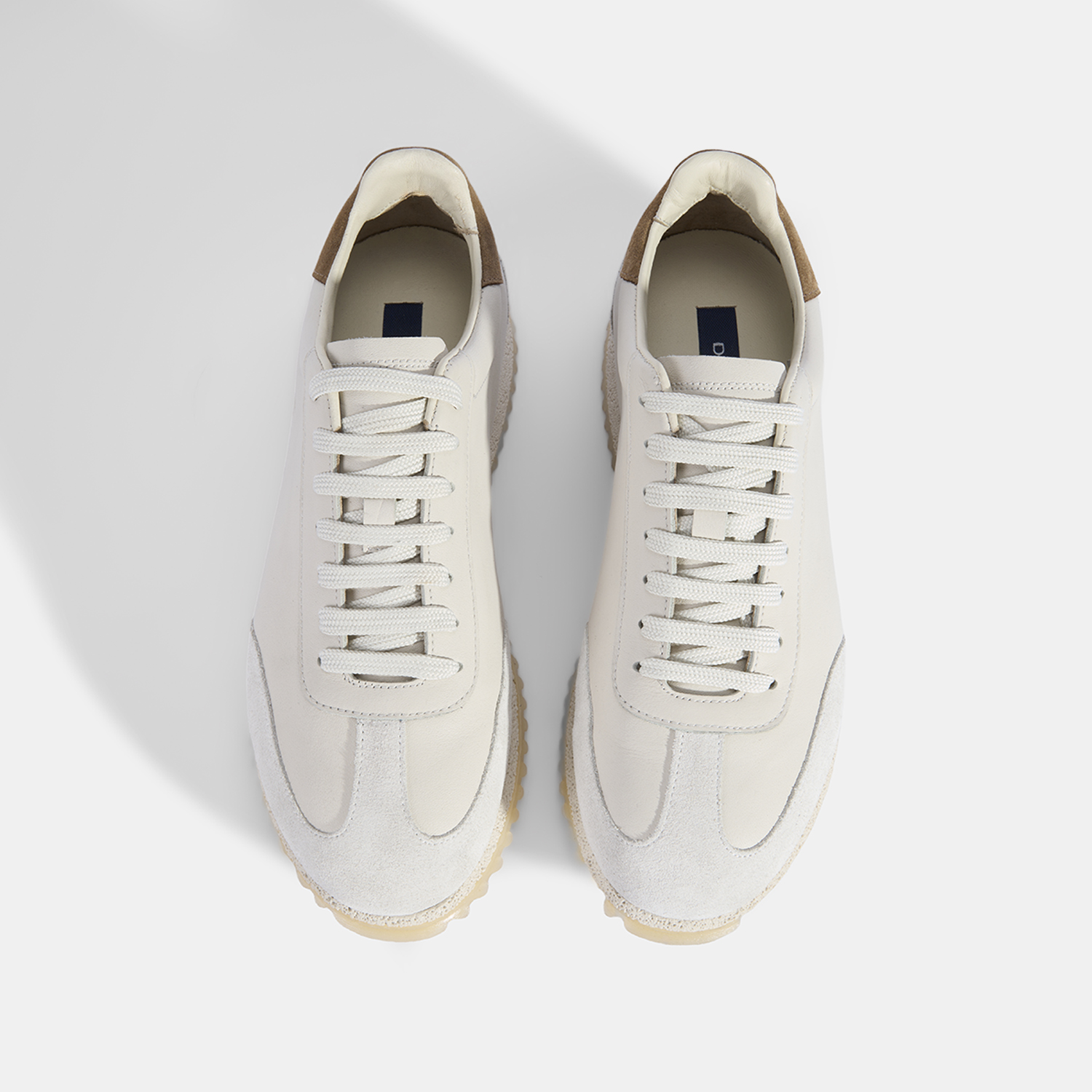 Erkek Beyaz Bağcıklı Deri Spor Ayakkabı