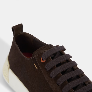  Erkek Kahve Bağcıklı Süet Spor Ayakkabı