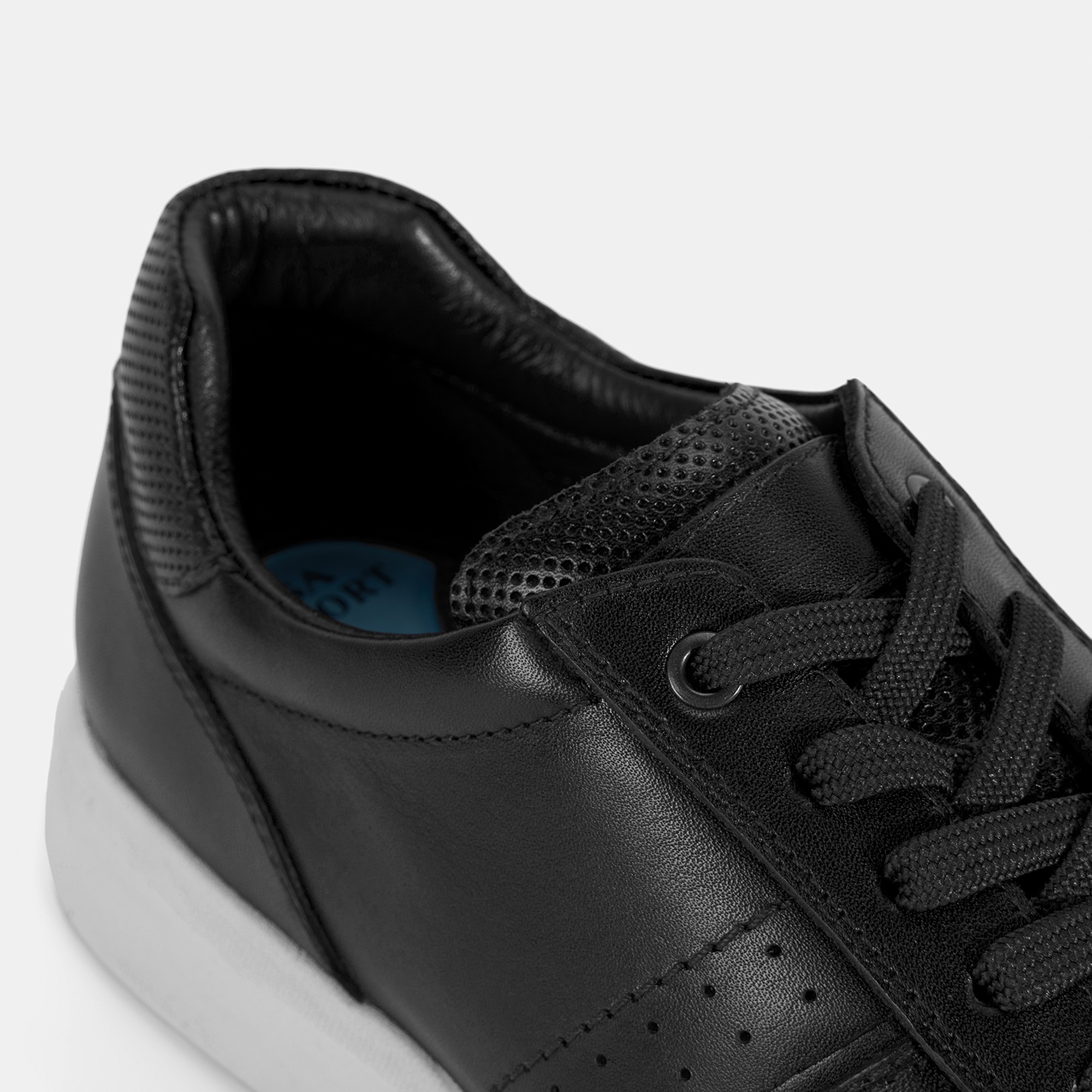 Erkek Siyah DesaComfort Deri Sneaker