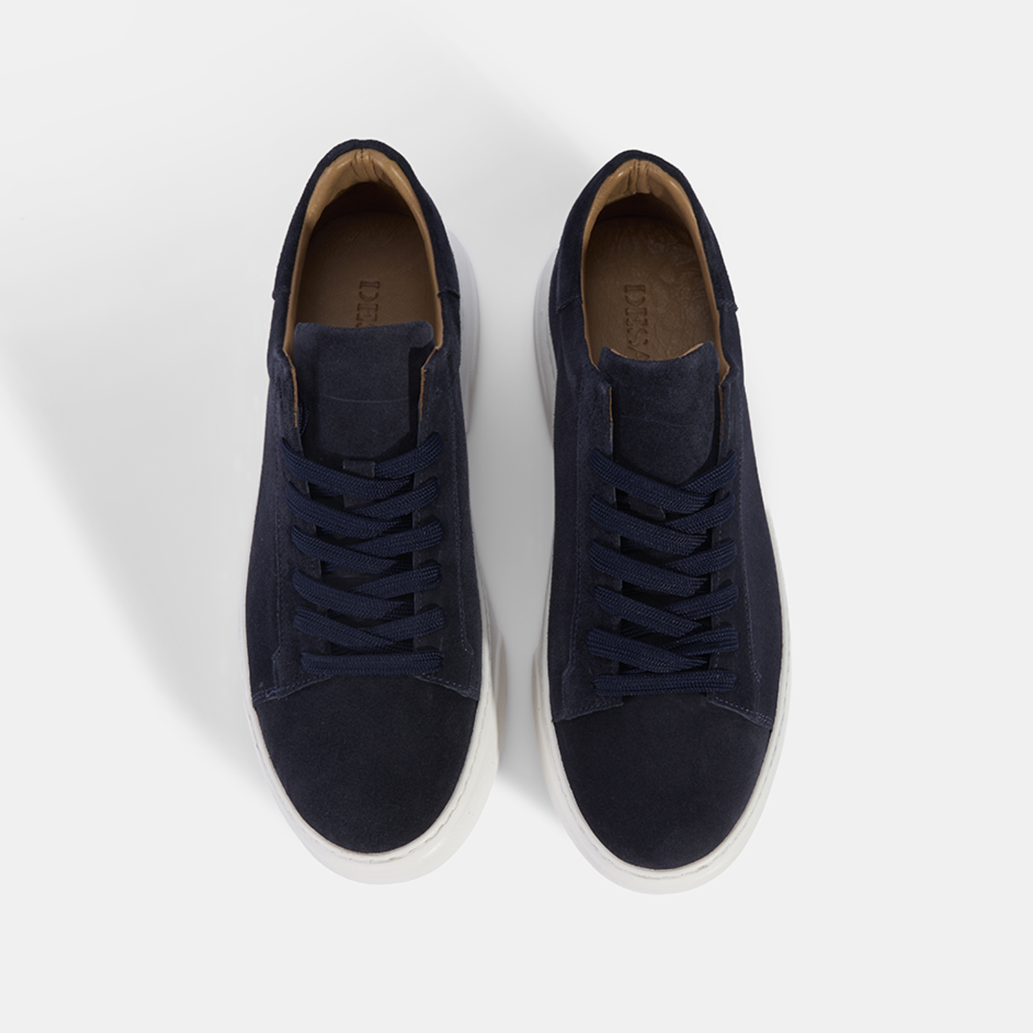  Erkek Lacivert Bağcıklı Deri Günlük Ayakkabı