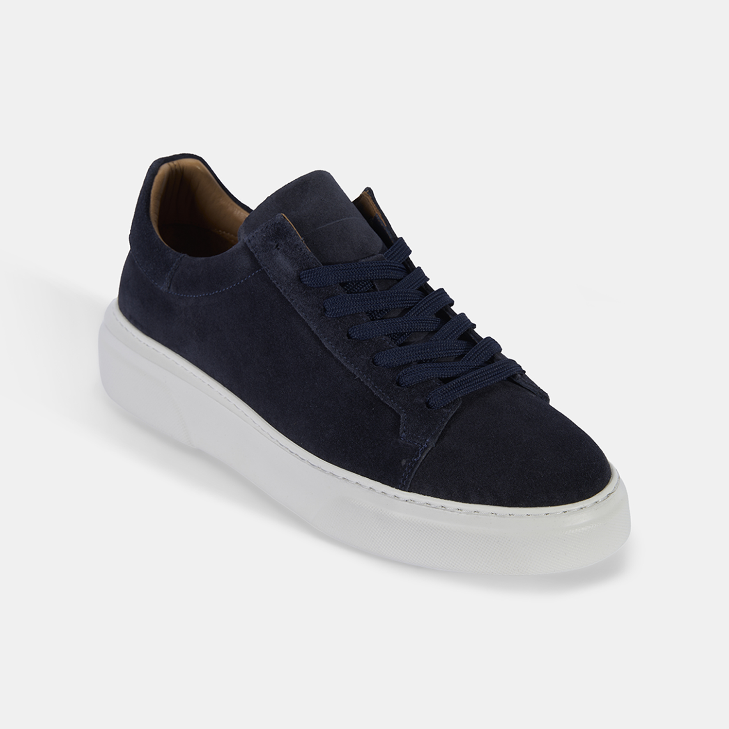  Erkek Lacivert Bağcıklı Deri Günlük Ayakkabı