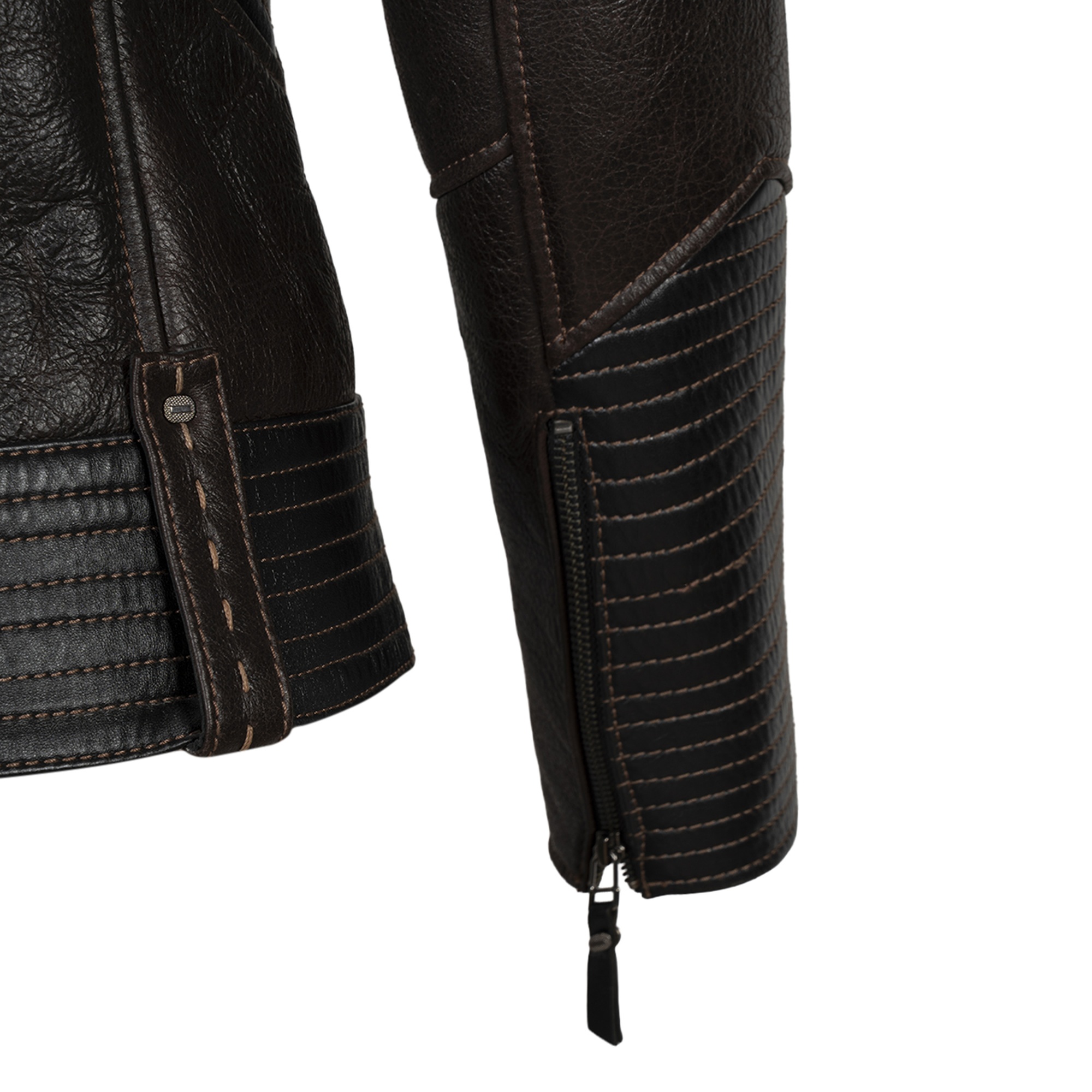 Kadın Kahve Hakim Yakalı Kürk Mont