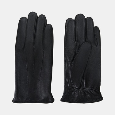  Erkek Siyah Deri Eldiven