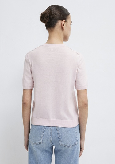  Mavi V-Yaka Pembe Kazak Regular Fit / Normal Kesim 1710868-70969