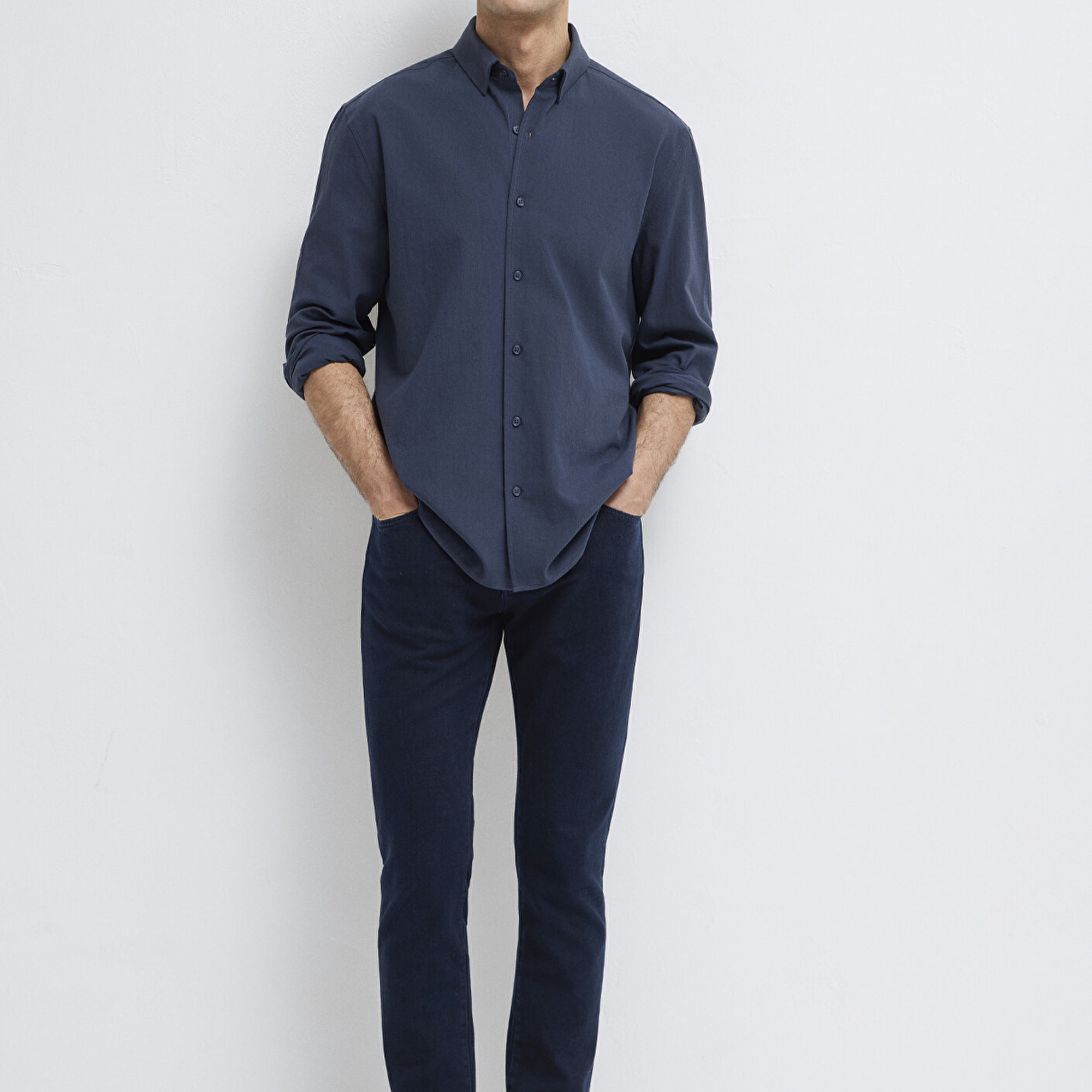 Mavi Lacivert Gömlek Regular Fit / Normal Kesim 0211554-87822