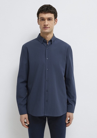  Mavi Lacivert Gömlek Regular Fit / Normal Kesim 0211554-87822