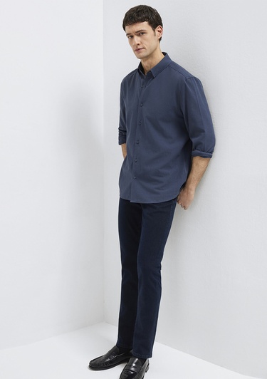  Mavi Lacivert Gömlek Regular Fit / Normal Kesim 0211554-87822