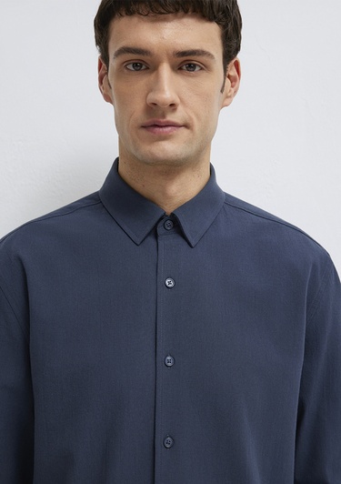  Mavi Lacivert Gömlek Regular Fit / Normal Kesim 0211554-87822