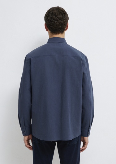  Mavi Lacivert Gömlek Regular Fit / Normal Kesim 0211554-87822