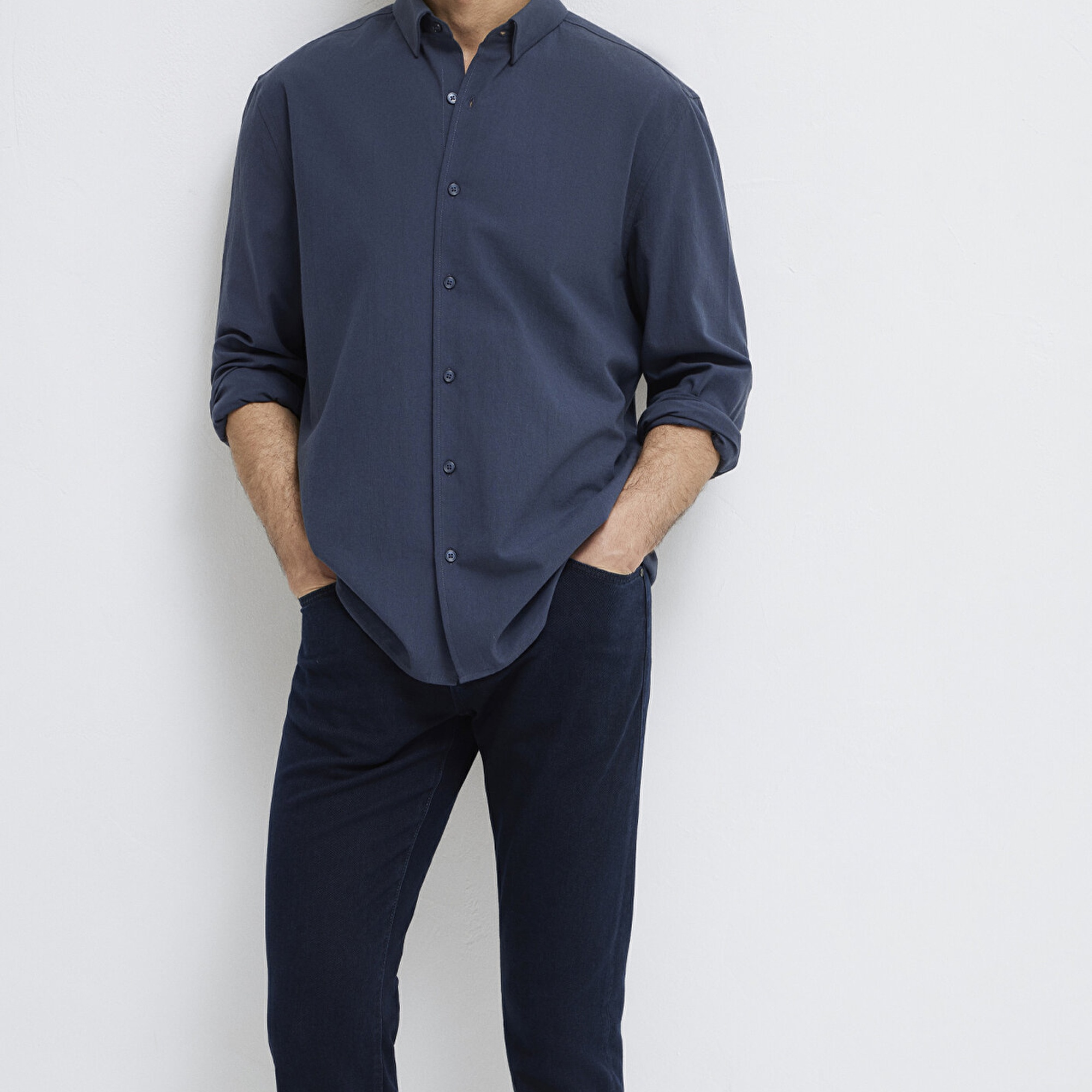 Mavi Lacivert Gömlek Regular Fit / Normal Kesim 0211554-87822