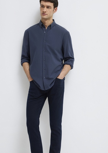  Mavi Lacivert Gömlek Regular Fit / Normal Kesim 0211554-87822