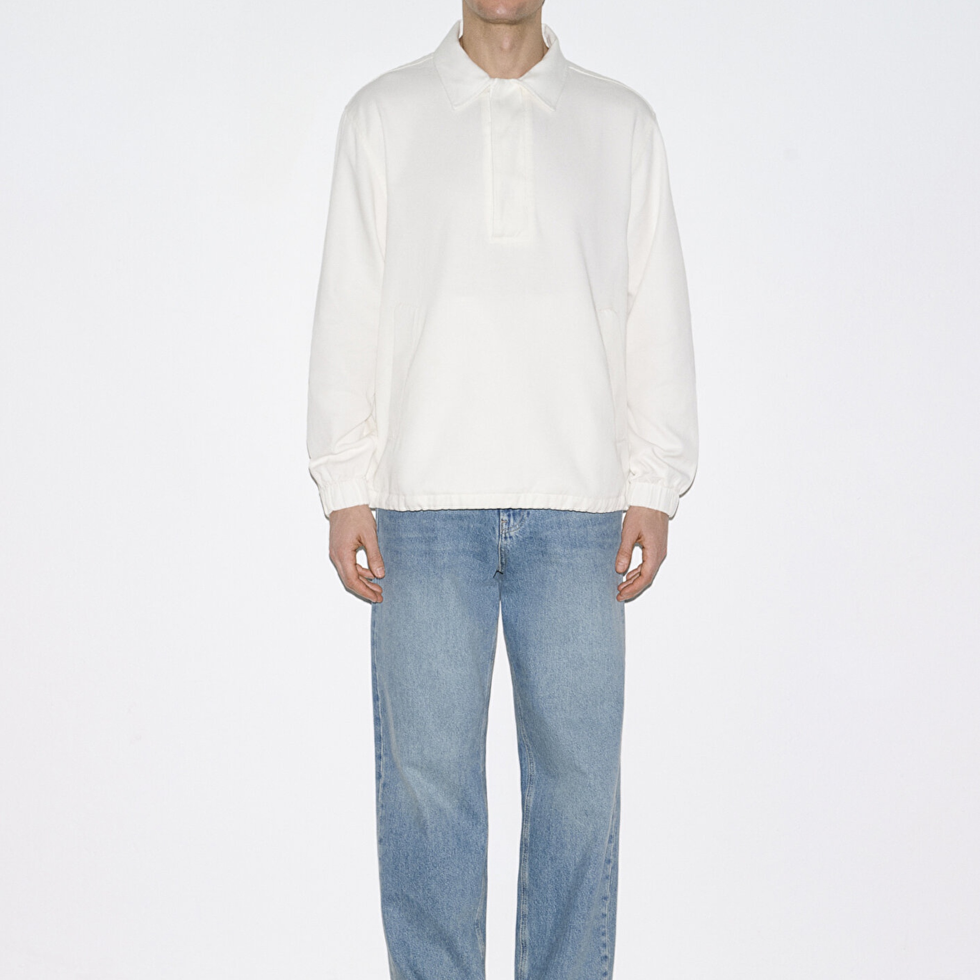 Mavi Ekru Gömlek Oversize / Geniş Kesim 0212008-80194