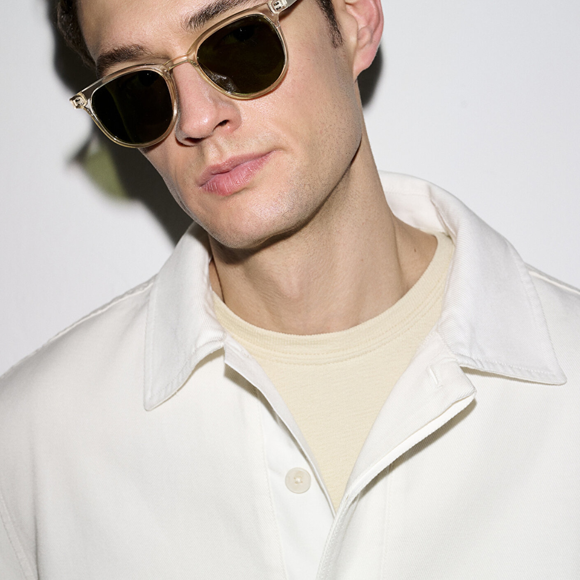 Mavi Ekru Gömlek Oversize / Geniş Kesim 0212008-80194