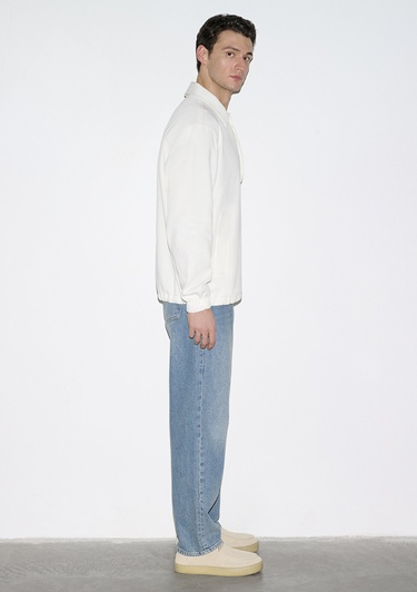  Mavi Ekru Gömlek Oversize / Geniş Kesim 0212008-80194