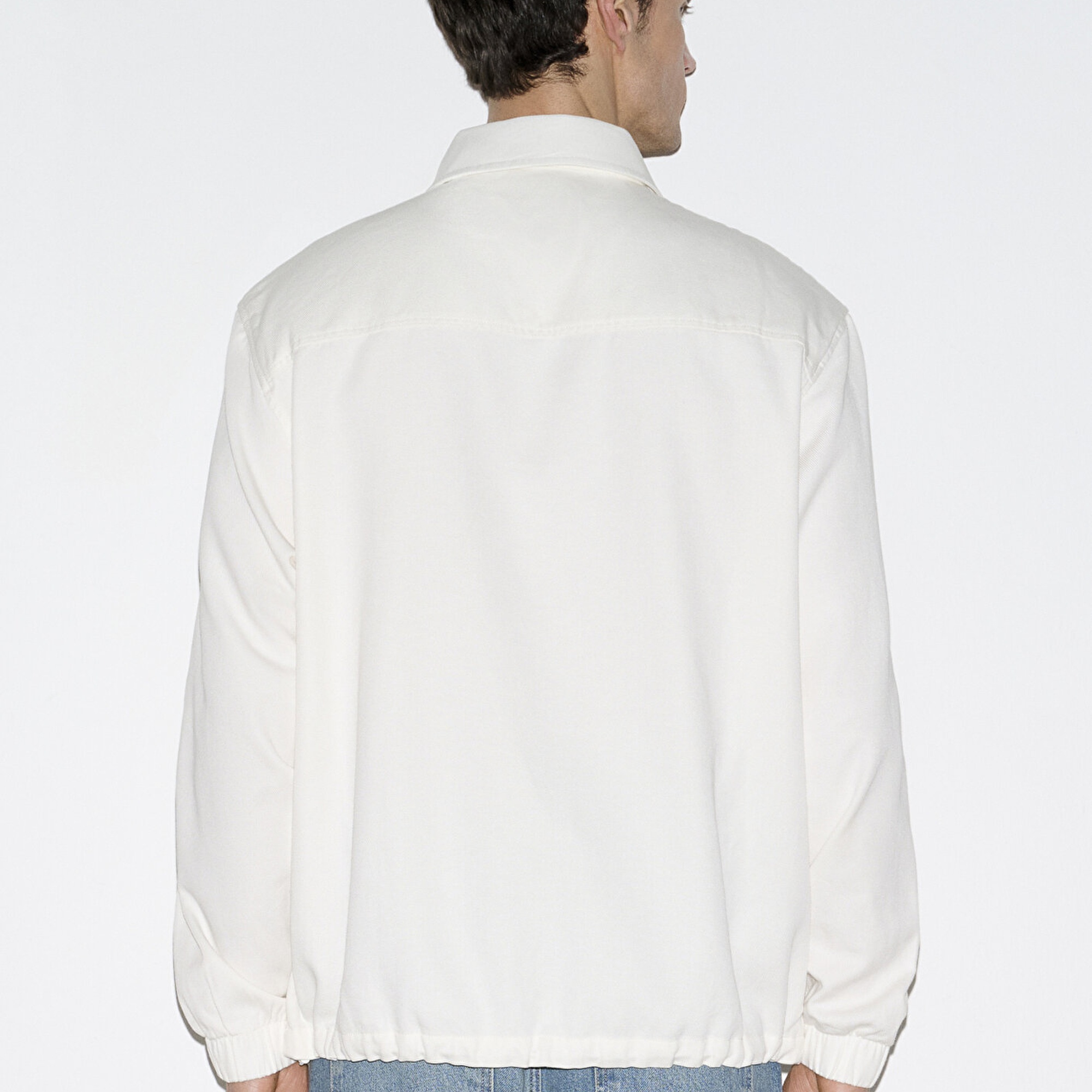 Mavi Ekru Gömlek Oversize / Geniş Kesim 0212008-80194