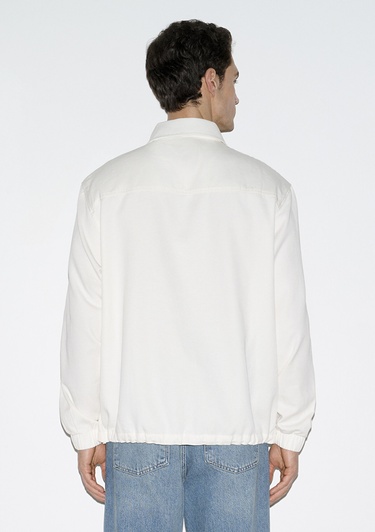  Mavi Ekru Gömlek Oversize / Geniş Kesim 0212008-80194