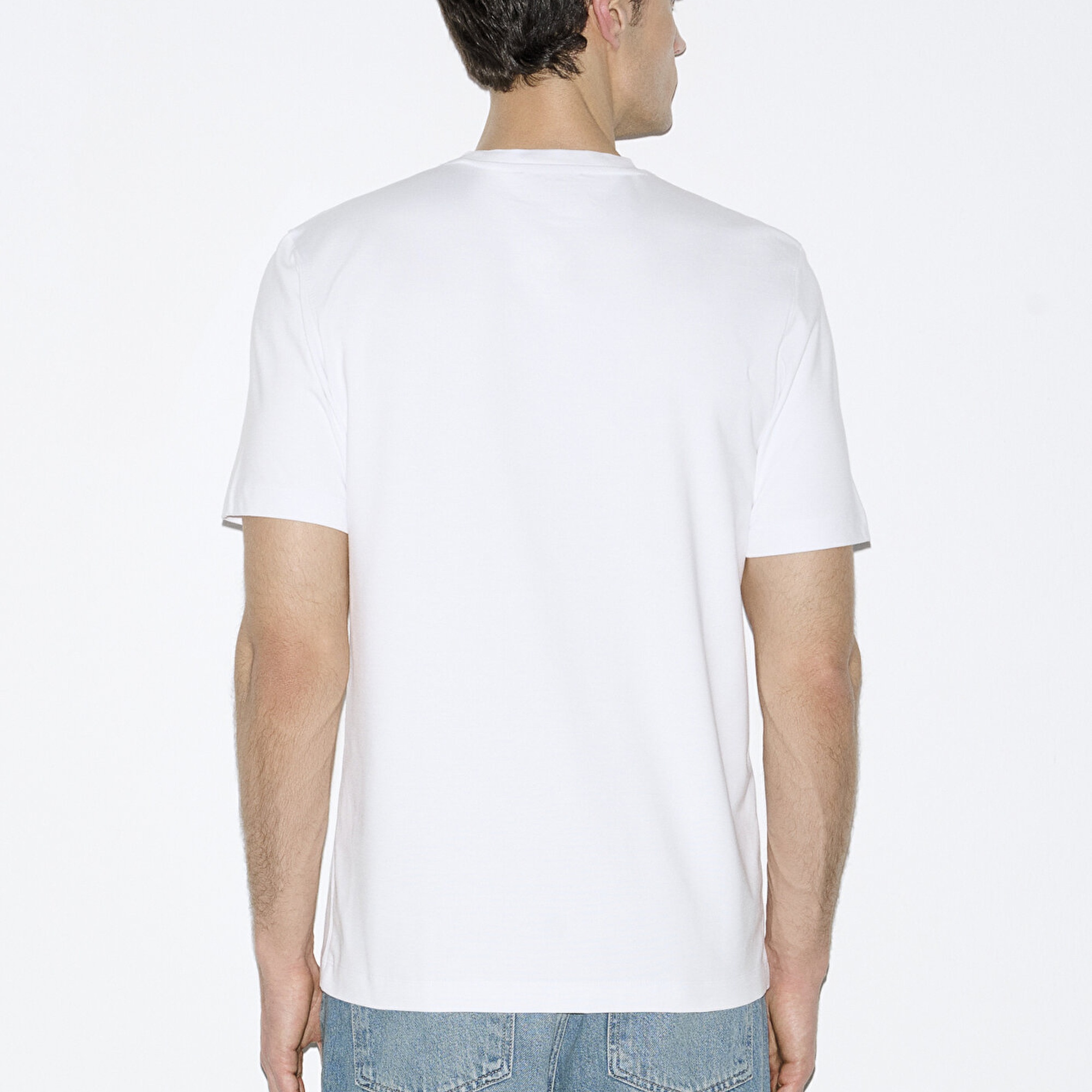 Mavi Hafif ve Esnek Beyaz Travel Tişört Regular Fit / Normal Kesim 0613224-620