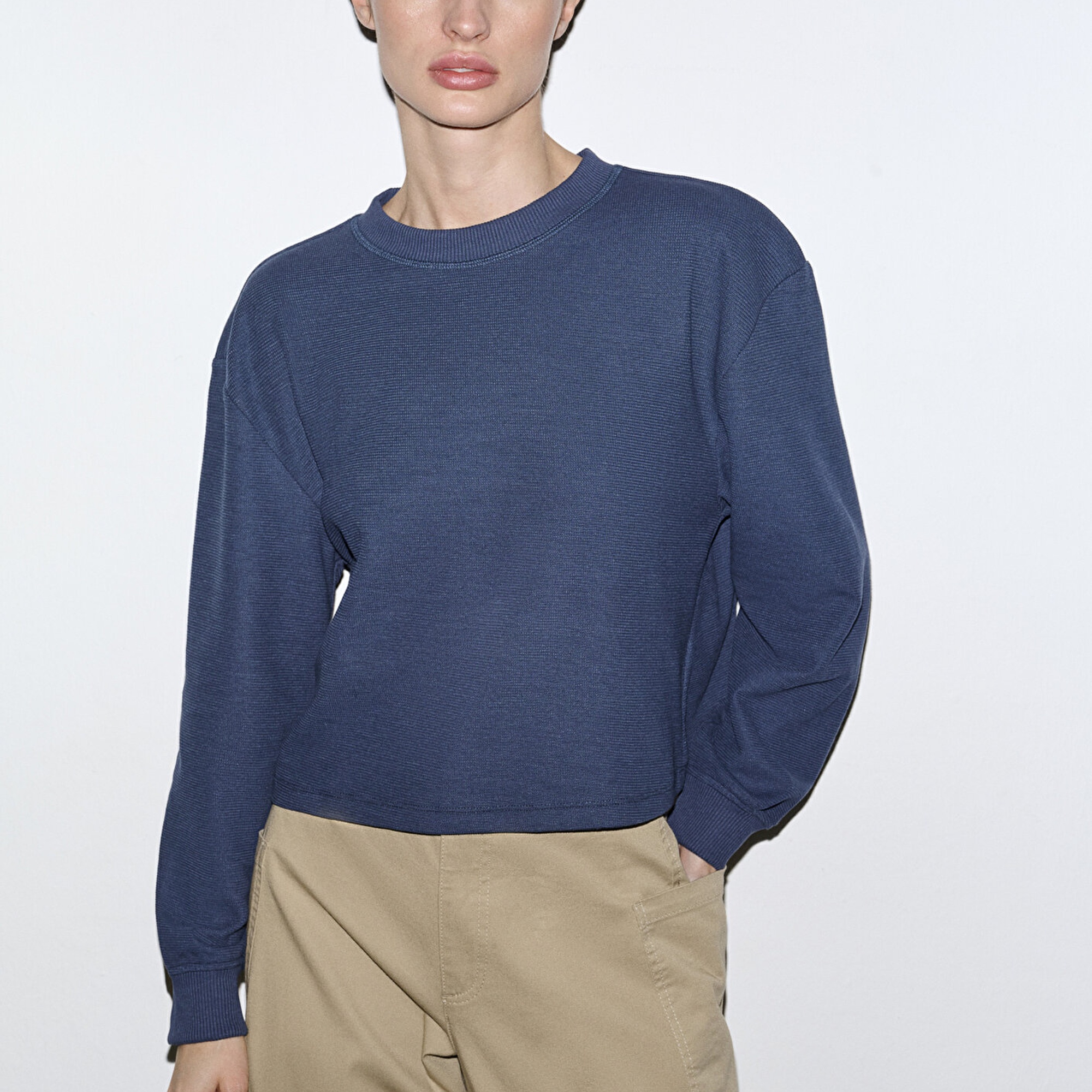 Mavi Bisiklet Yaka Lacivert Sweatshirt 1S10508-70487