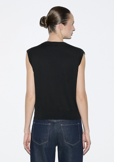  Mavi Bisiklet Yaka Siyah Triko Süveter Slim Fit / Dar Kesim 1710866-900