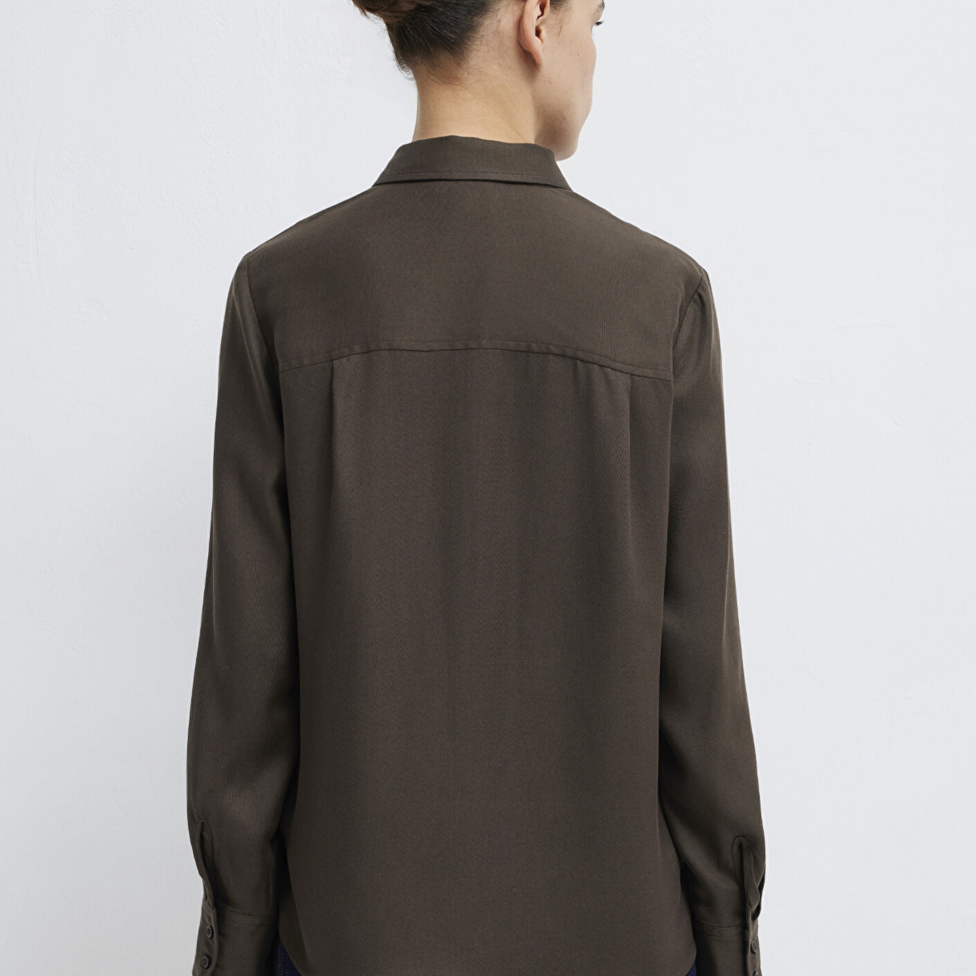 Mavi Kahverengi (TENCEL™) Gömlek Regular Fit / Normal Kesim 1211506-71603