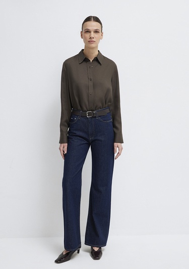  Mavi Kahverengi (TENCEL™) Gömlek Regular Fit / Normal Kesim 1211506-71603