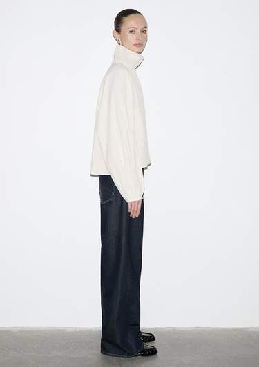  Mavi Dik Yaka Gri Ceket Oversize / Geniş Kesim 1110848-70140