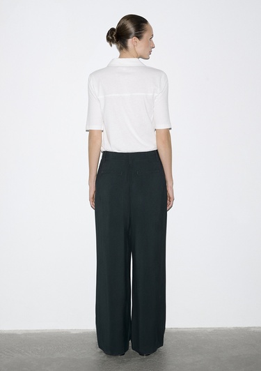  Mavi Lacivert Geniş Paça Pantolon 1011180-91480