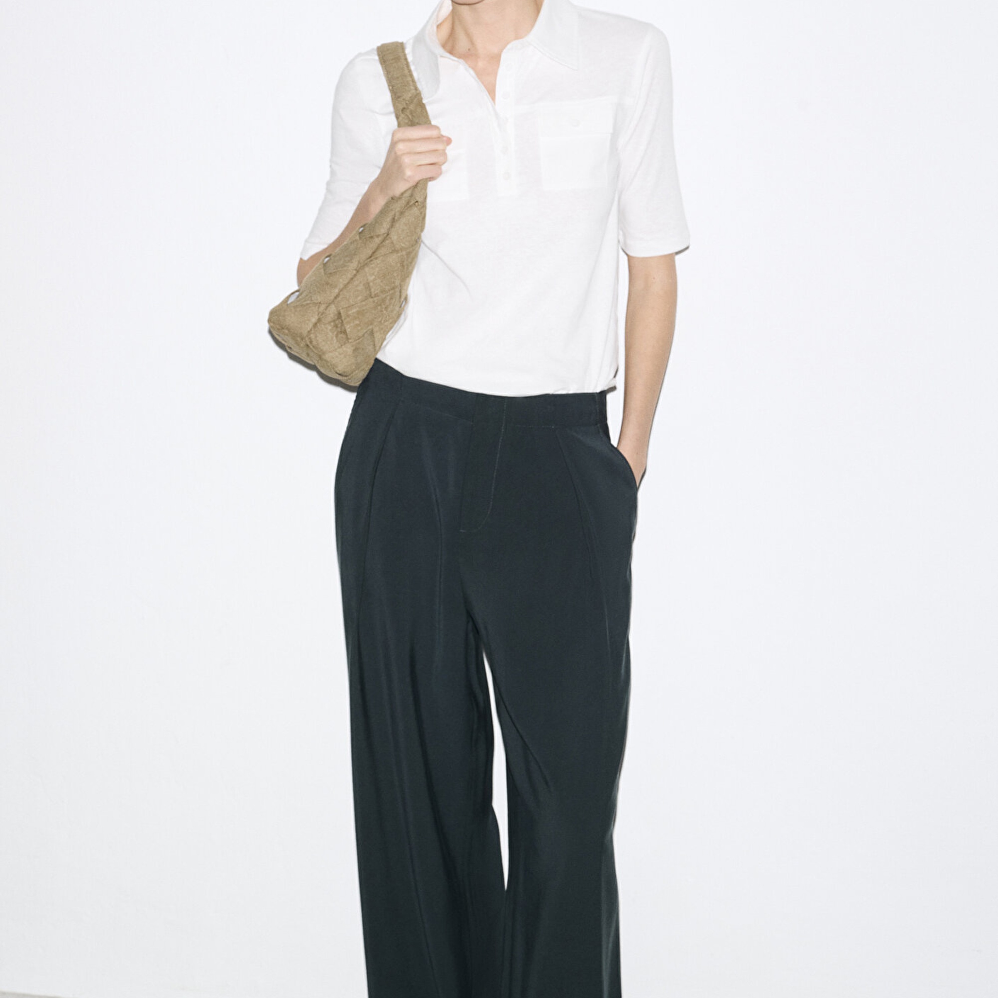 Mavi Lacivert Geniş Paça Pantolon 1011180-91480