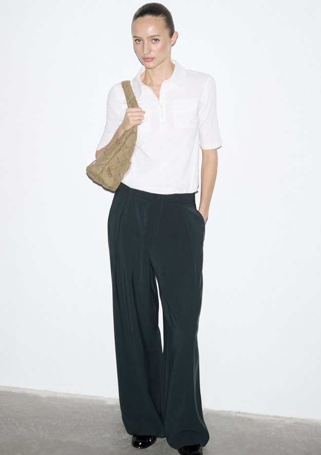  Mavi Lacivert Geniş Paça Pantolon 1011180-91480