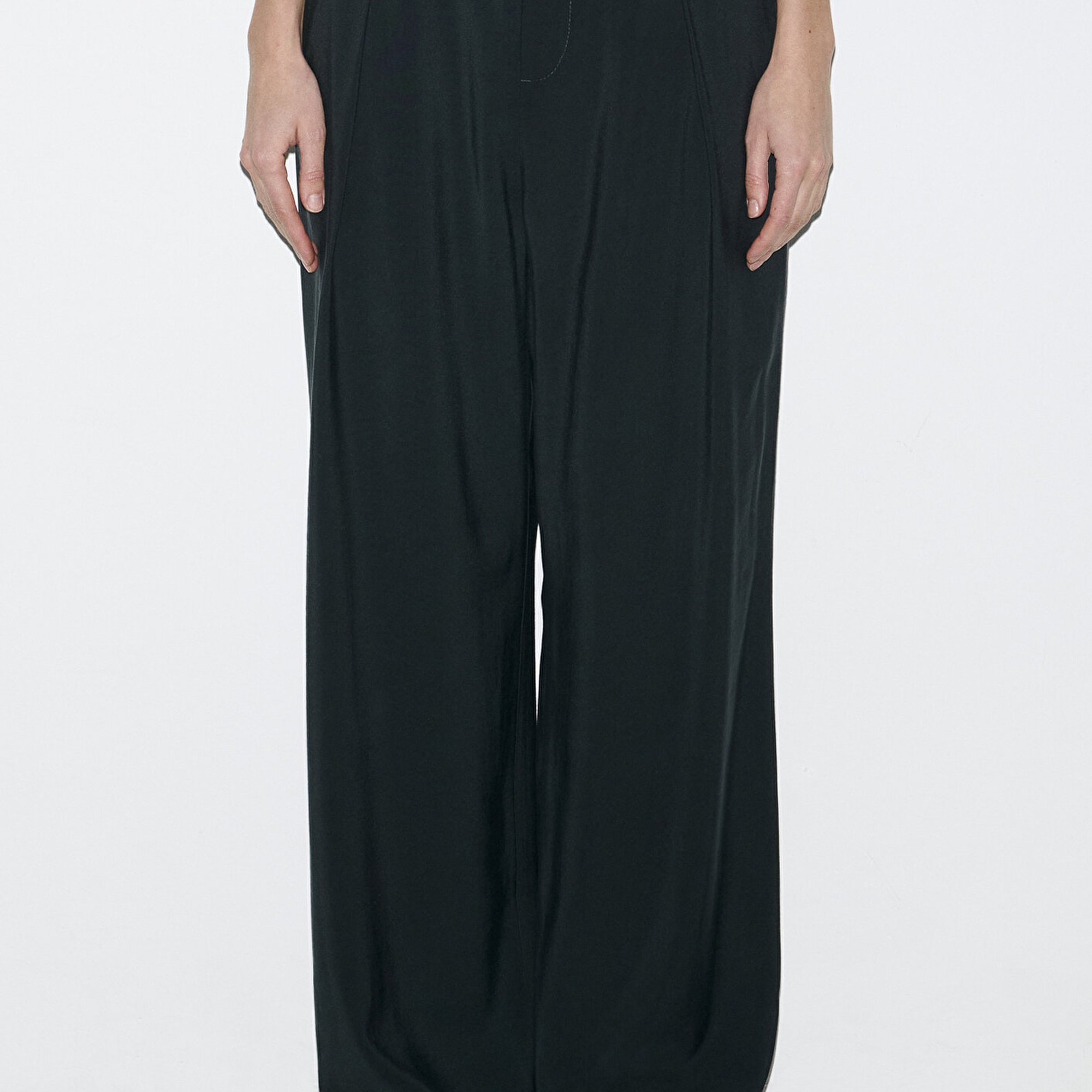 Mavi Lacivert Geniş Paça Pantolon 1011180-91480