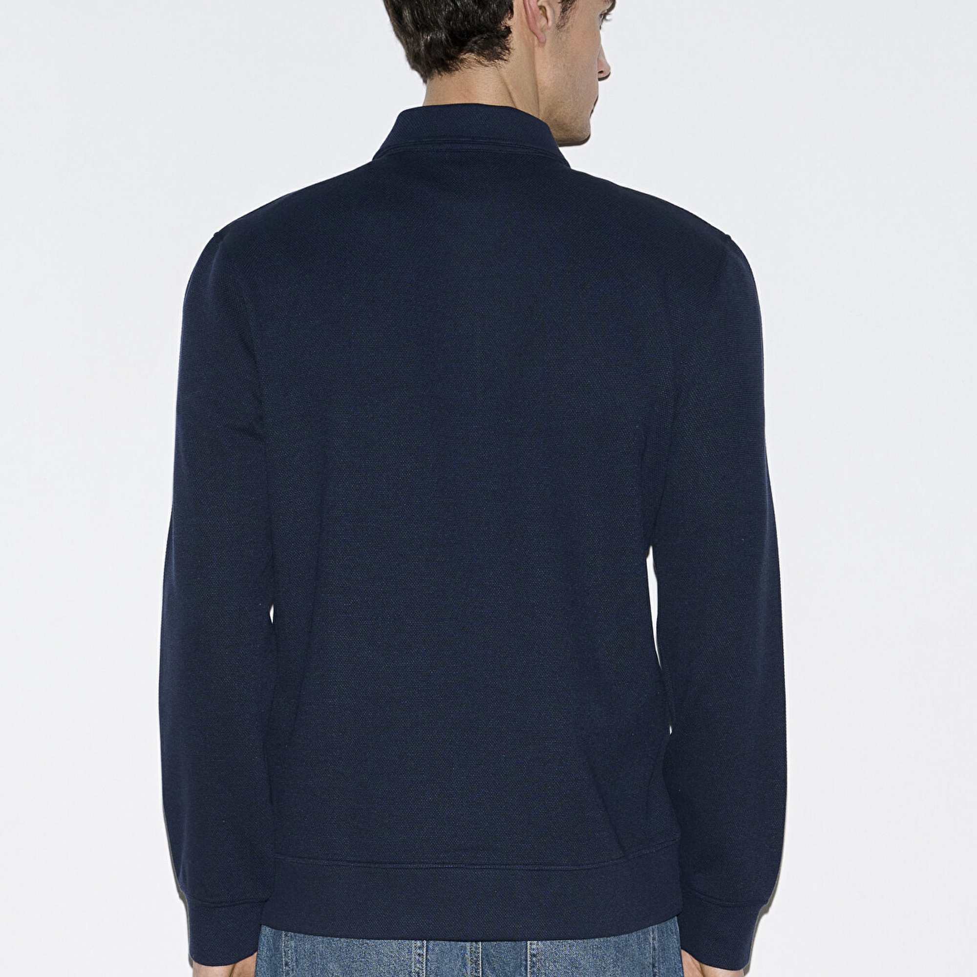 Mavi Esnek Lacivert Travel Polo Sweatshirt 0S10561-70497