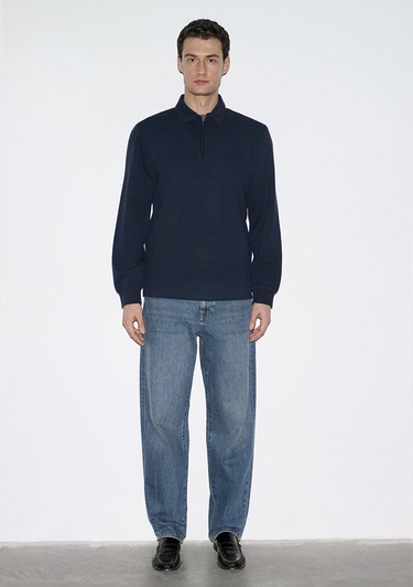  Mavi Esnek Lacivert Travel Polo Sweatshirt 0S10561-70497