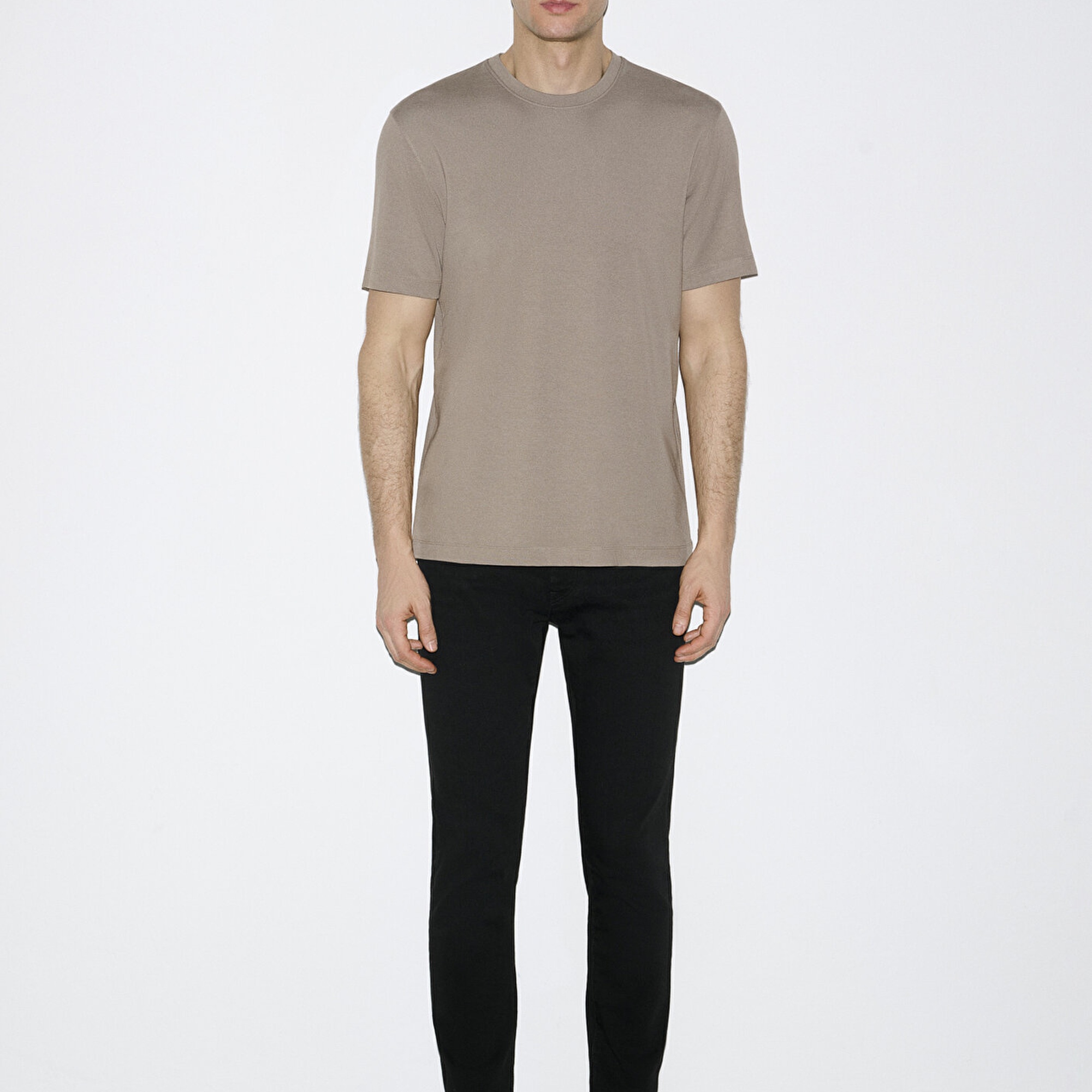 Mavi Hafif ve Esnek Kahverengi Travel Tişört Regular Fit / Normal Kesim 0613224-70352