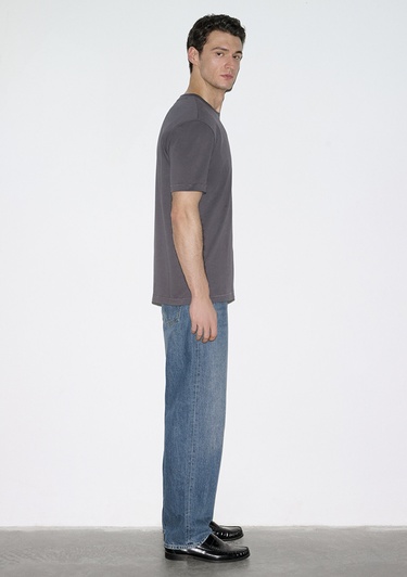  Mavi Gri Basic Tişört Loose Fit / Bol Rahat Kesim 0612269-70101