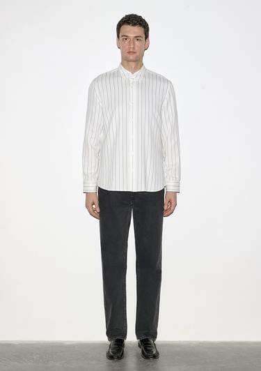  Mavi Çizgili Gömlek Regular Fit / Normal Kesim 0211891-91494