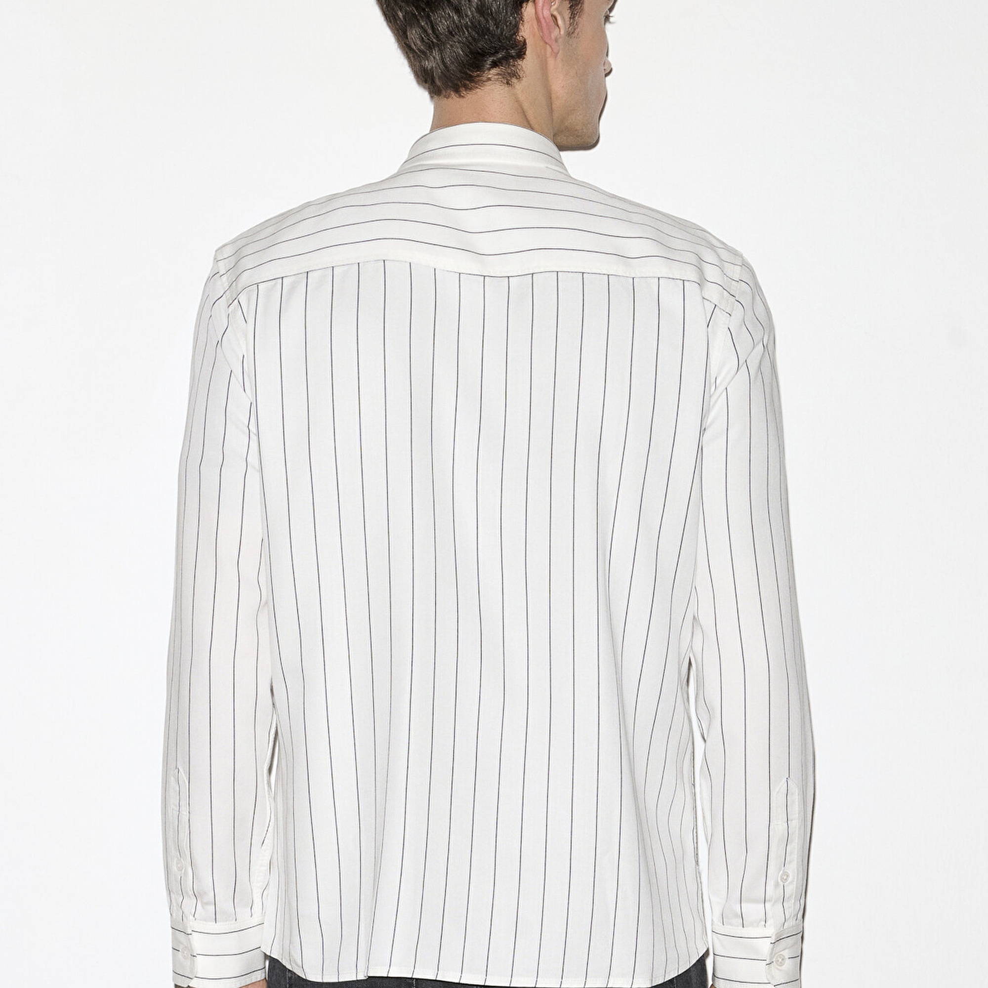 Mavi Çizgili Gömlek Regular Fit / Normal Kesim 0211891-91494