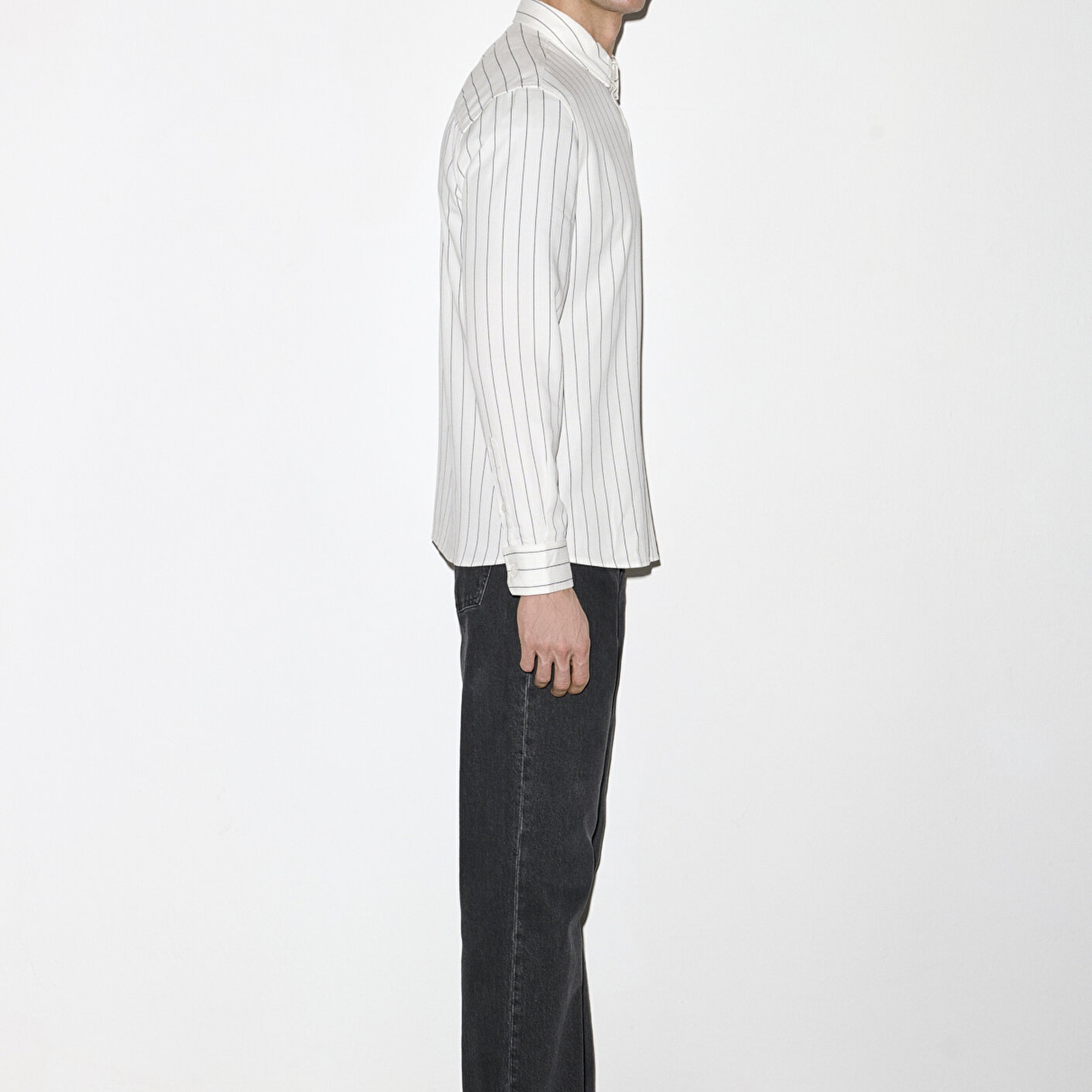 Mavi Çizgili Gömlek Regular Fit / Normal Kesim 0211891-91494