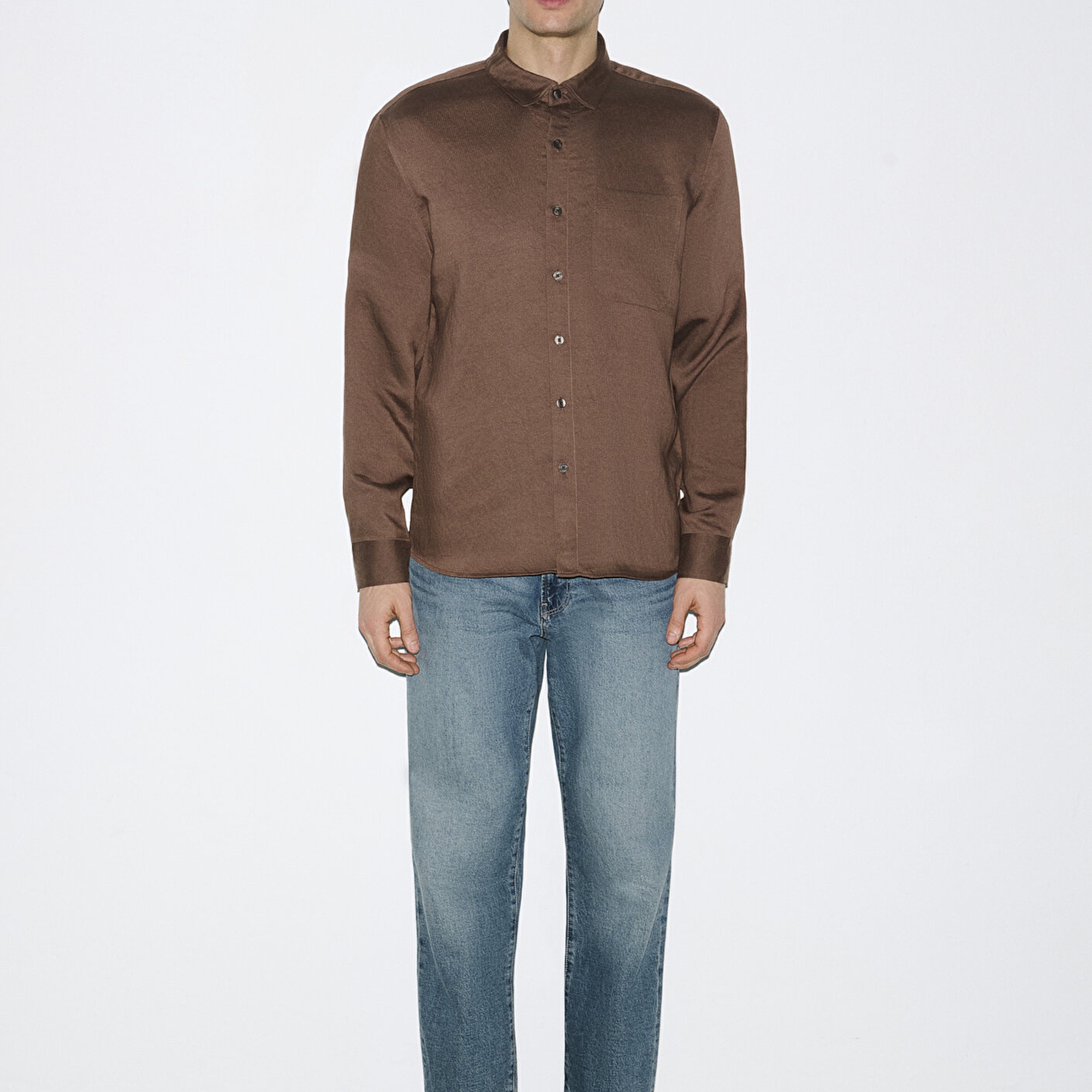 Mavi Çizgili Gömlek Regular Fit / Normal Kesim 0211877-91414