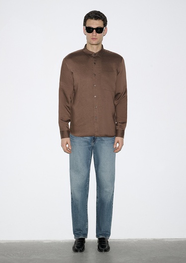  Mavi Çizgili Gömlek Regular Fit / Normal Kesim 0211877-91414