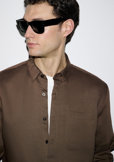  Mavi Çizgili Gömlek Regular Fit / Normal Kesim 0211877-91414