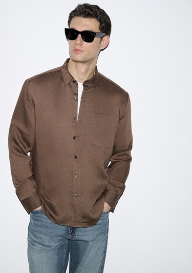  Mavi Çizgili Gömlek Regular Fit / Normal Kesim 0211877-91414