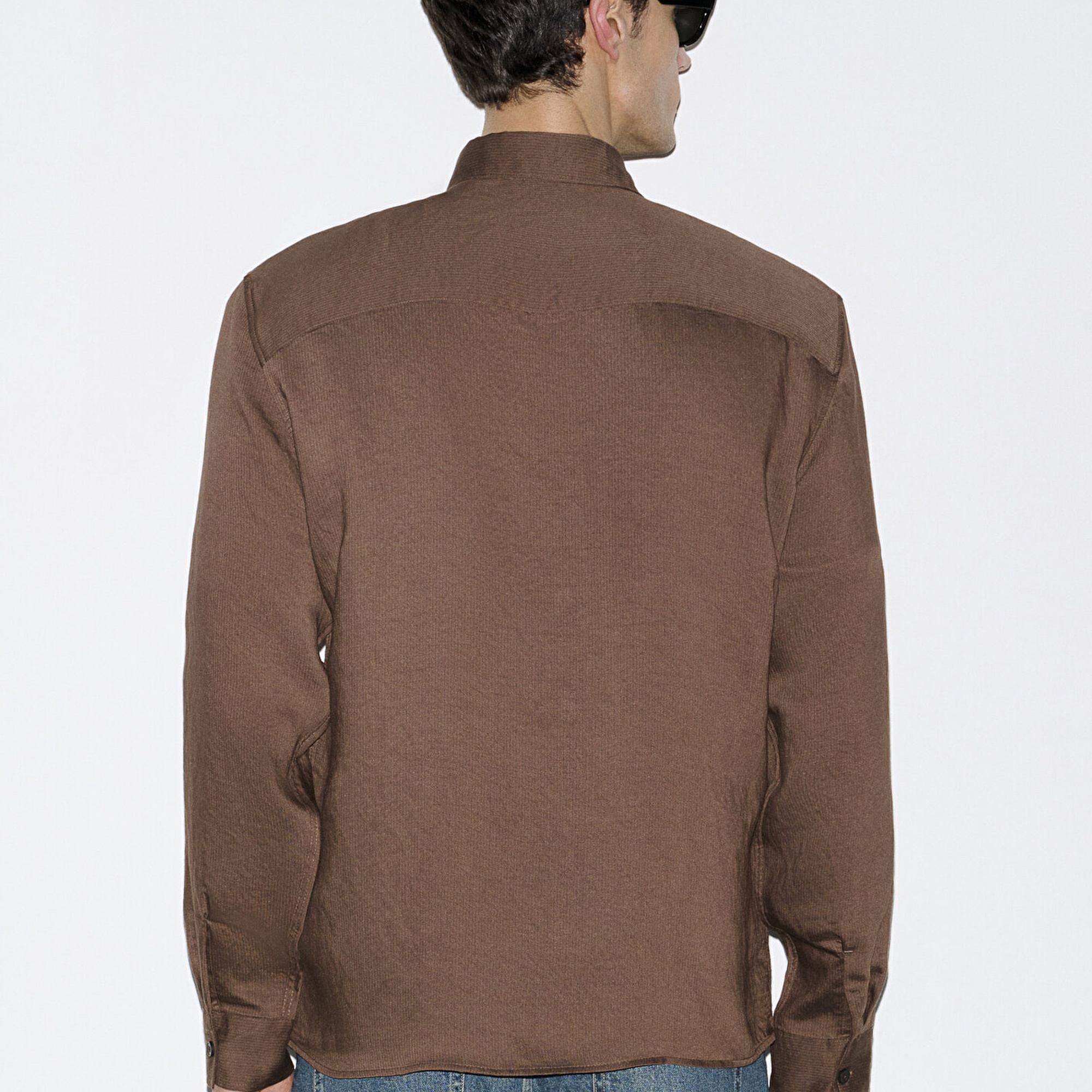 Mavi Çizgili Gömlek Regular Fit / Normal Kesim 0211877-91414