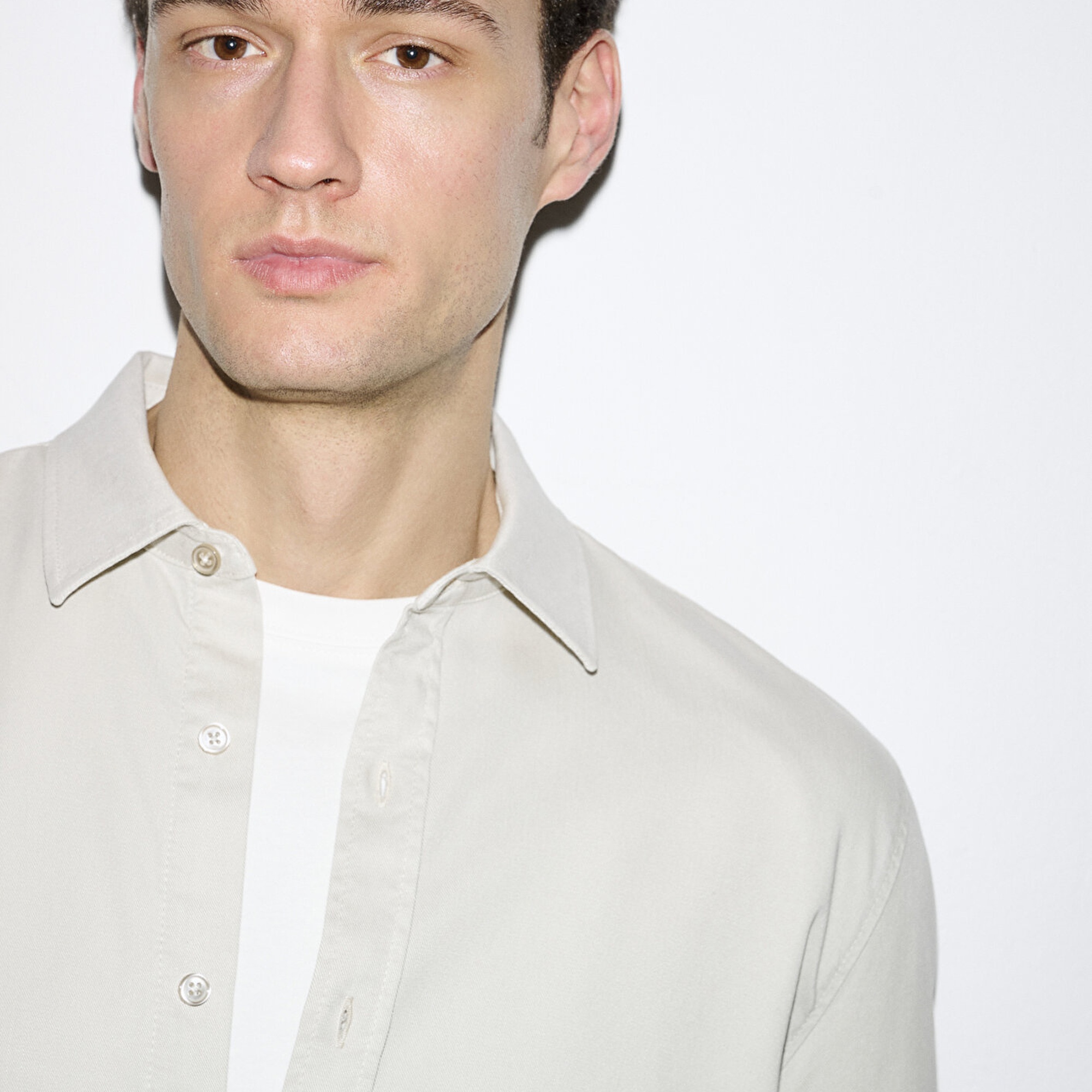 Mavi Bej (TENCEL™) Gömlek Regular Fit / Normal Kesim 0210818-70134