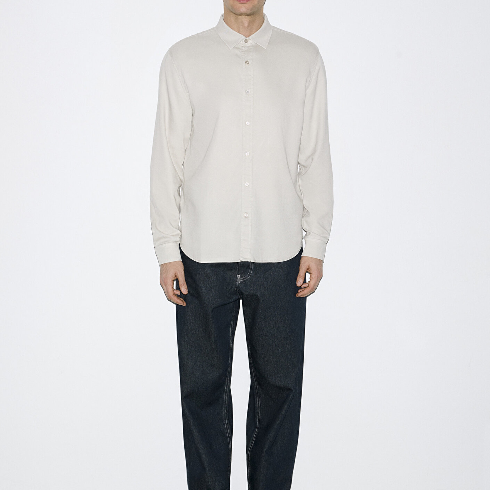 Mavi Bej (TENCEL™) Gömlek Regular Fit / Normal Kesim 0210818-70134