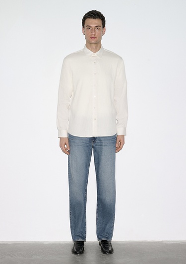  Mavi Ekru Gömlek Regular Fit / Normal Kesim 0211829-70057